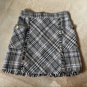 Goodnight Macaroon tweed mini skirt